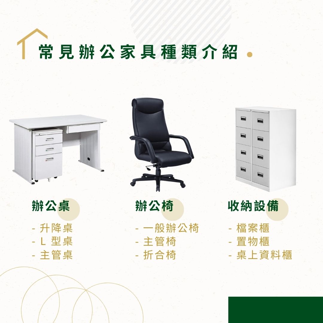 常見辦公家具種類