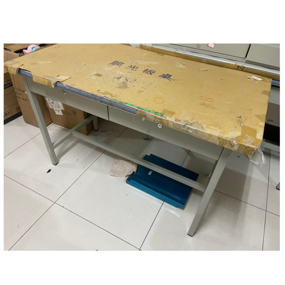 二手4尺二抽工作桌