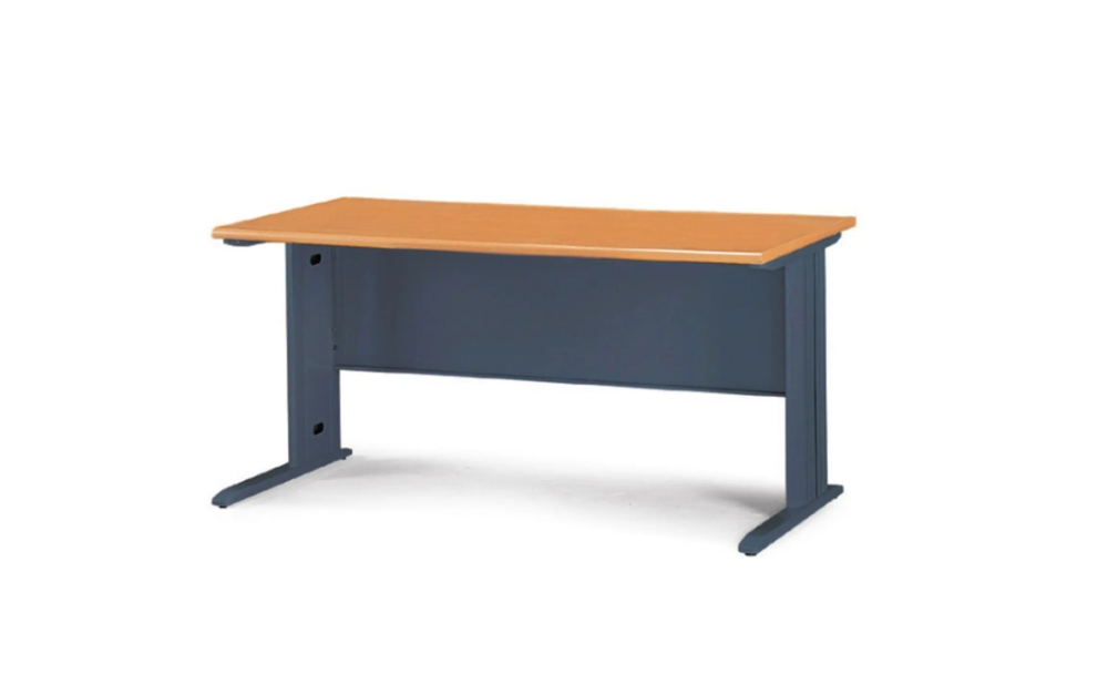 SCD辦公桌木紋面深灰桌體(空桌)