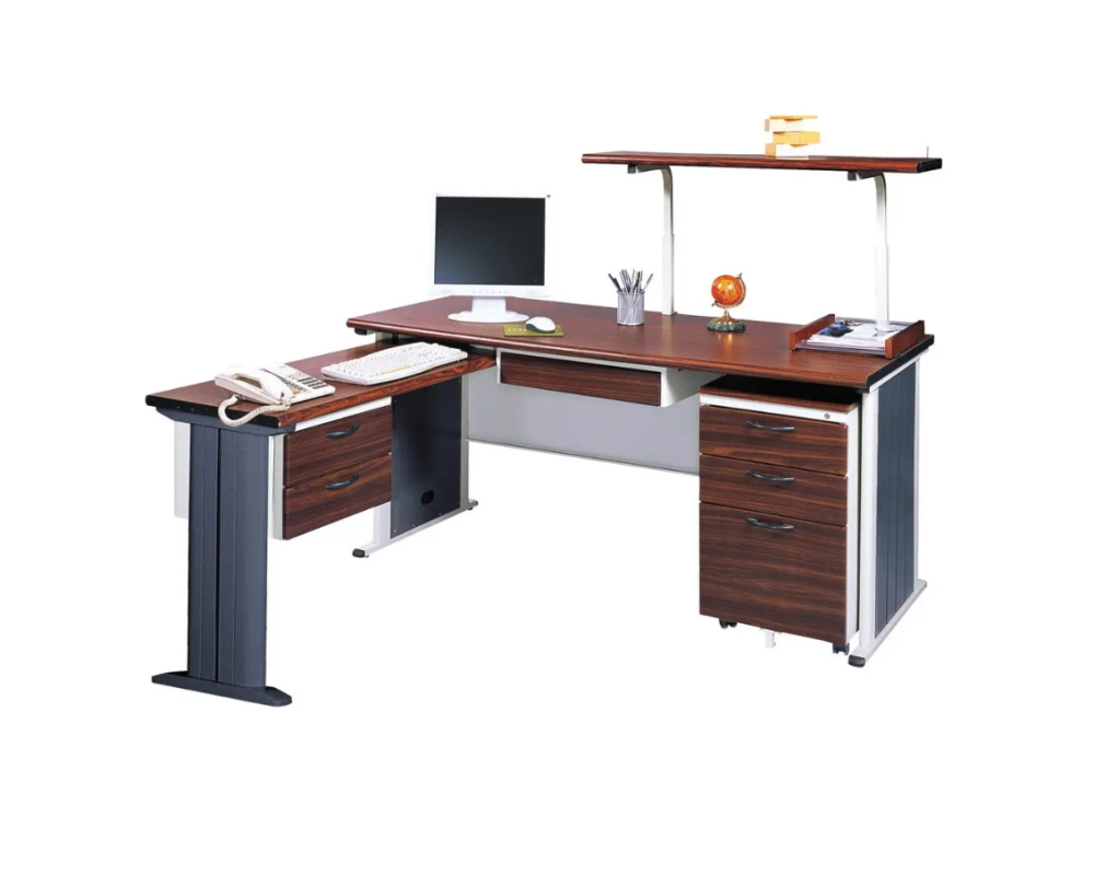 BYS160L辦公桌(整組含上架)