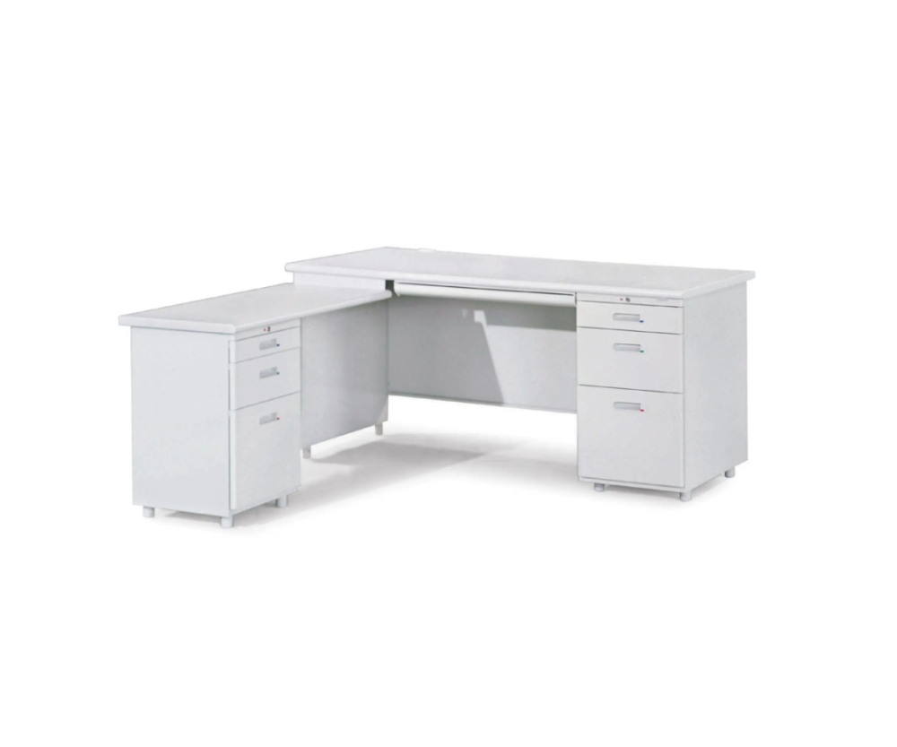 第1-7項L型辦公桌(三抽式側邊桌)