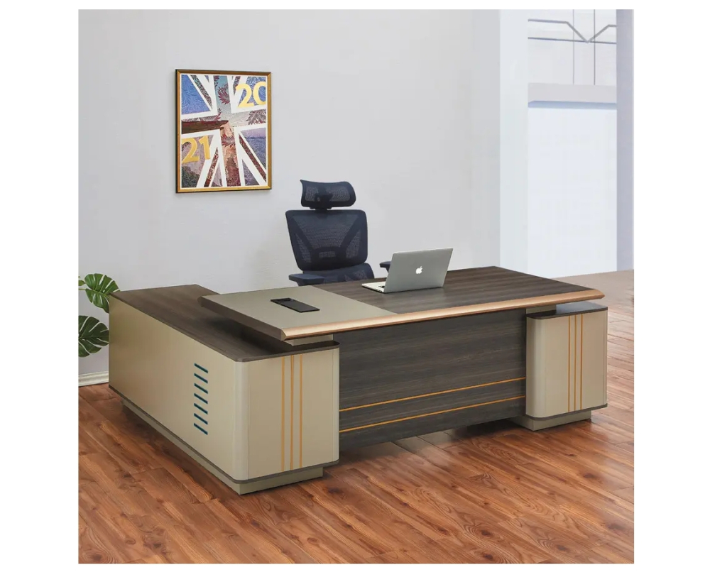 7尺馬汀雙色主管桌