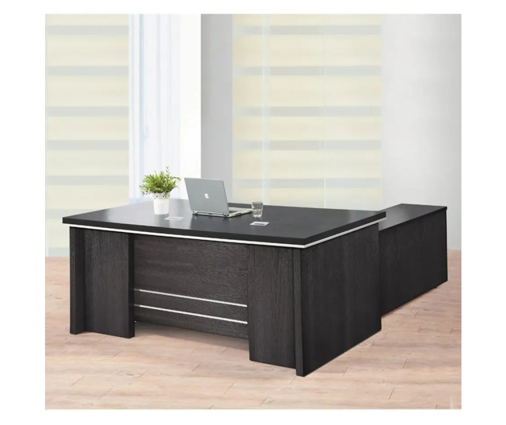 6.5尺黑浮雕主管桌