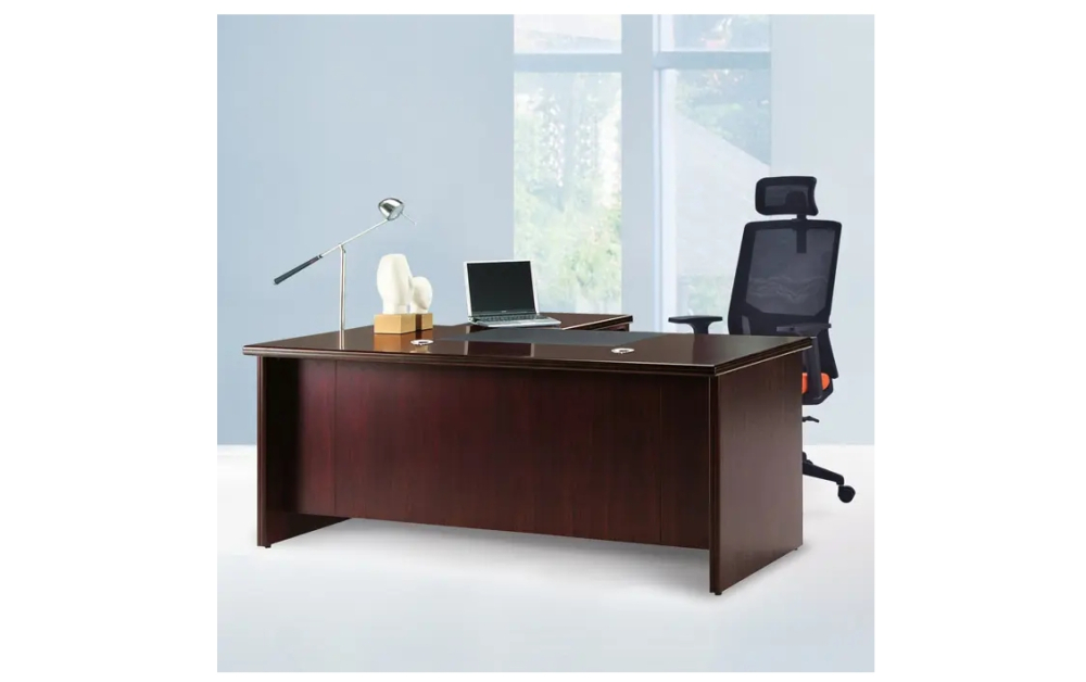 5.8尺豪華優質全木皮主管桌