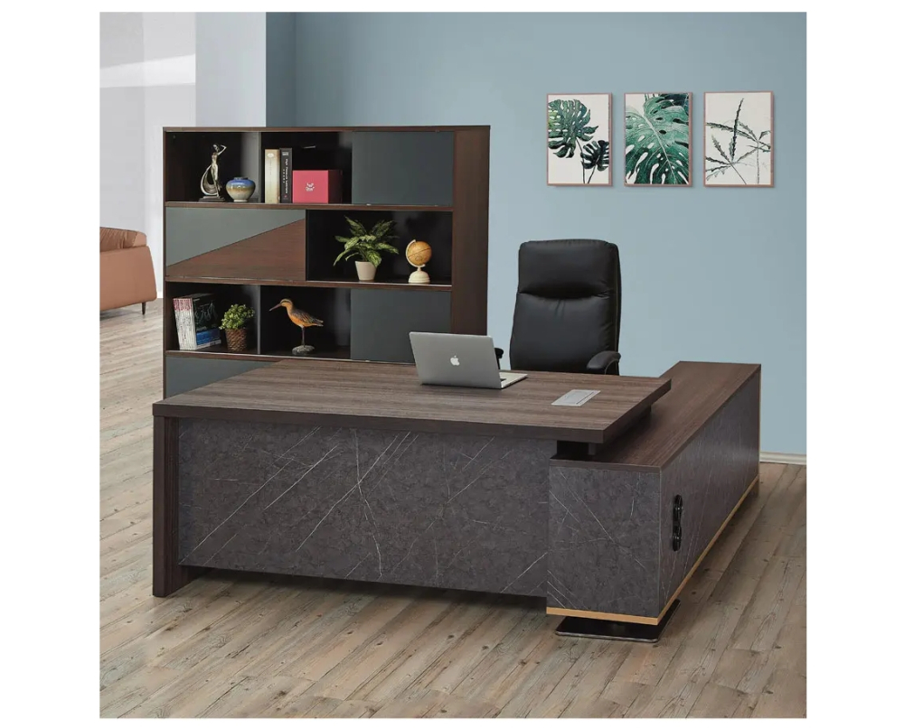 6.5尺馬波石紋主管桌