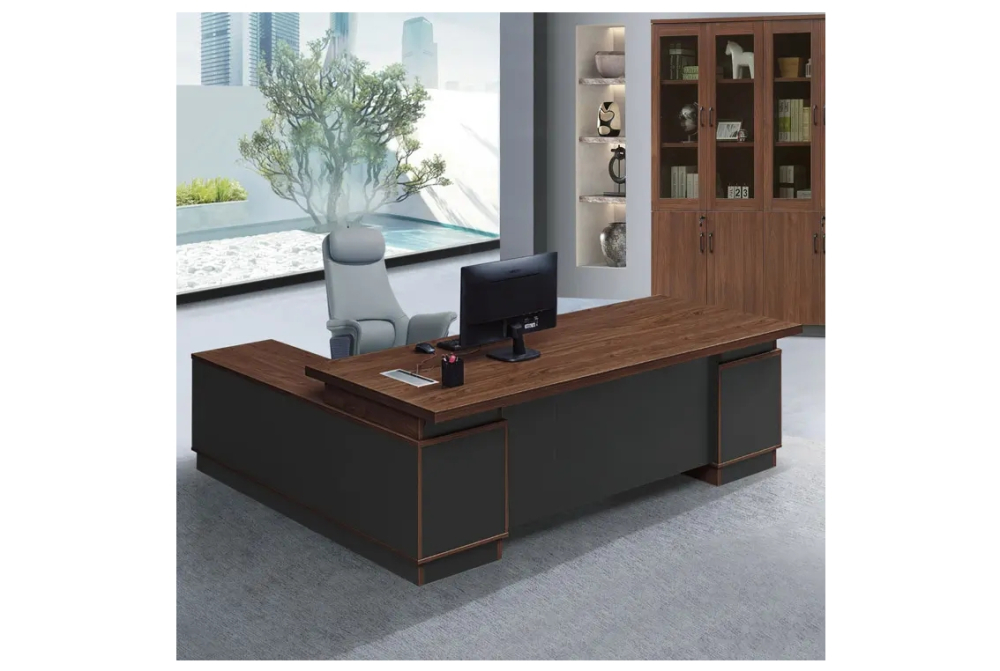 6.5尺布萊恩胡桃雙色主管桌