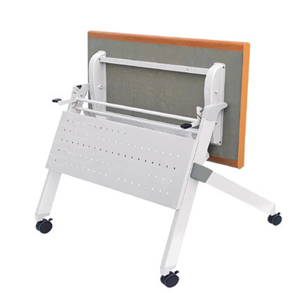 RRS可掀式培訓桌(木紋面/雙邊圓)