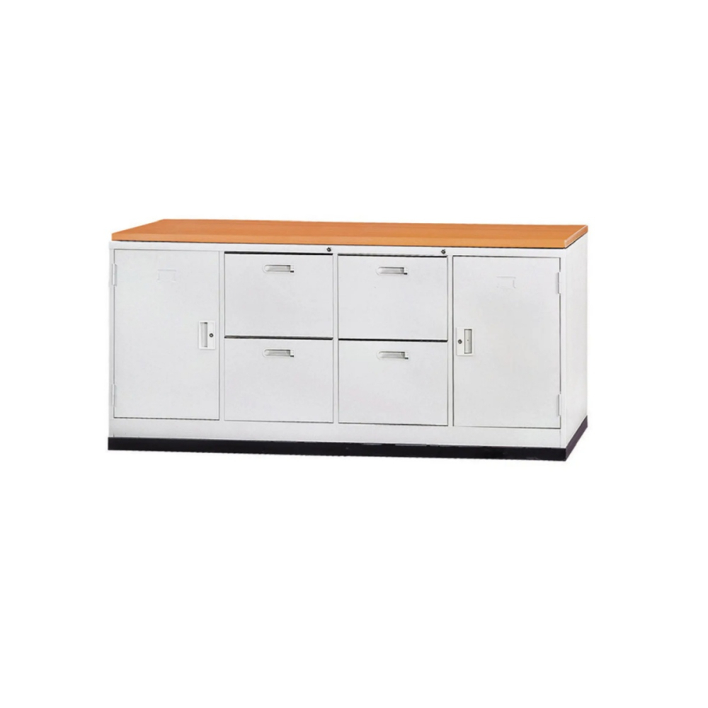 6尺四抽隔間櫃(木紋面板)