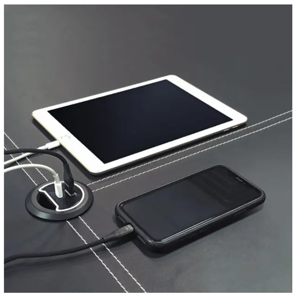 20W快充圓孔蓋插座