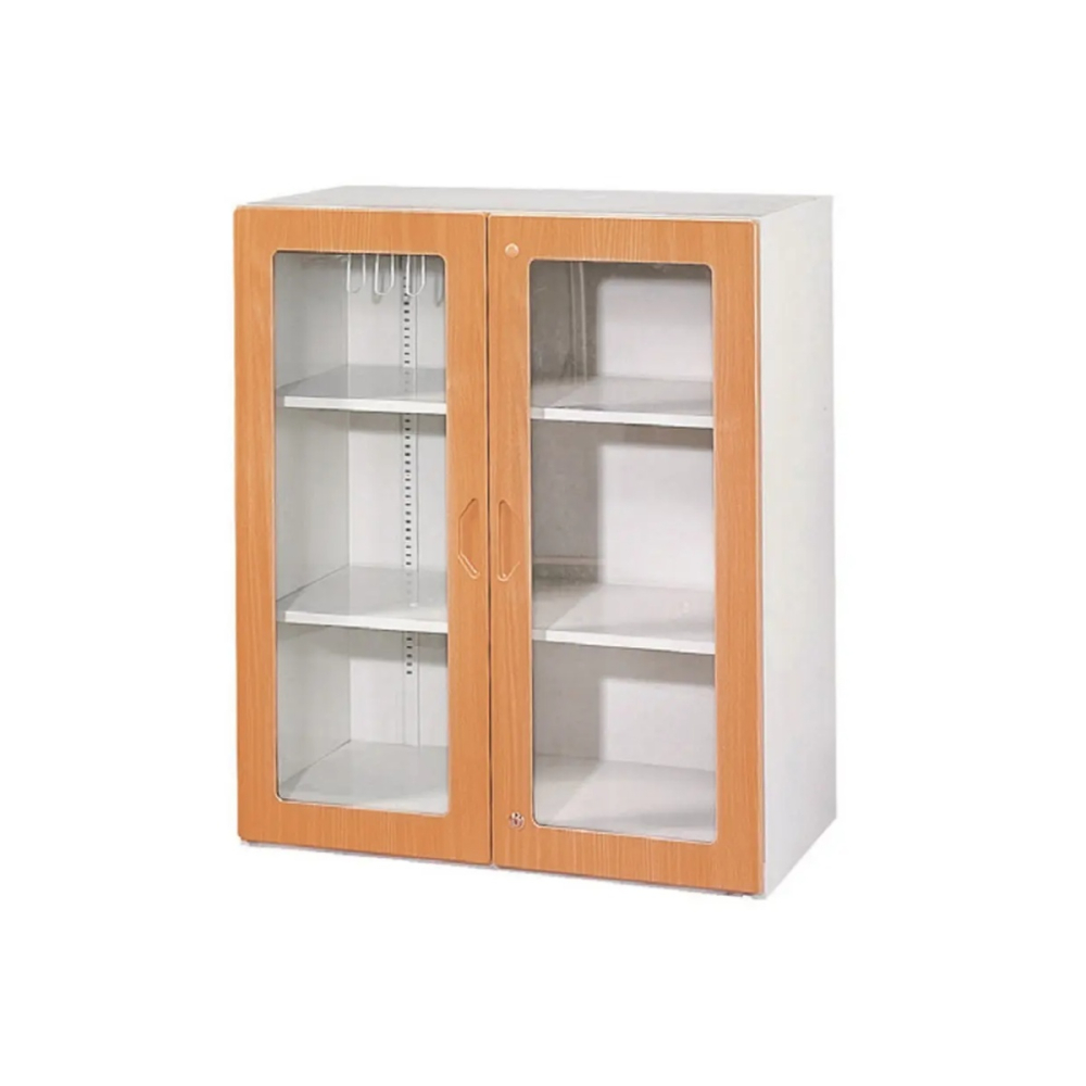 鋼木玻璃三層式