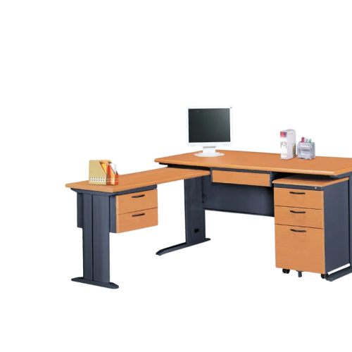 SCD150L辦公桌(深灰桌體/整組)