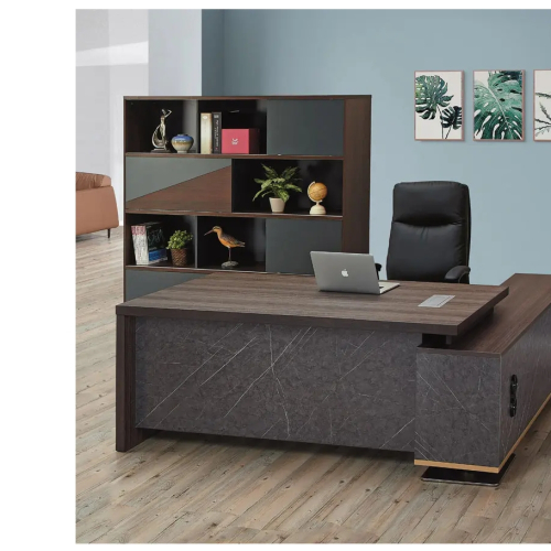 6.5尺馬波石紋主管桌