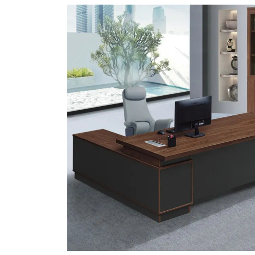 6.5尺布萊恩胡桃雙色主管桌