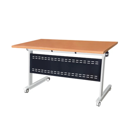 LES可掀式培訓桌(木紋面/雙邊圓)